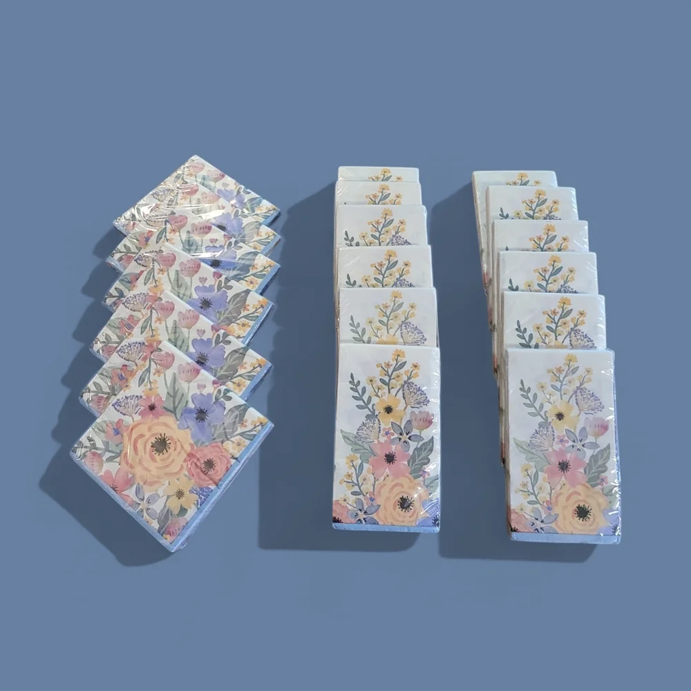 Floral Spring party napkins for showers, tea parties and more!